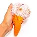 Jumbo Slow Rise Squishies - Easter Gift 3 Pack - Scented Cake and Ice Cream - 1 Rainbow Cake, 1 White, and 1 Pink Ice Cream Cone Kawaii Squishy Toys