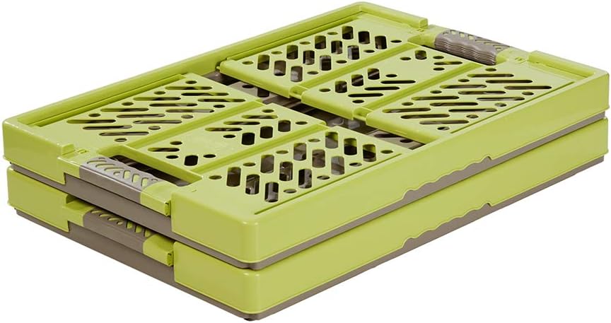 keeeper Set of 2 Ben Folding Box 45L Polypropylene (PP) Thermoplastic Elastomer (TPE) Fern Green/Taupe 45 litres 5