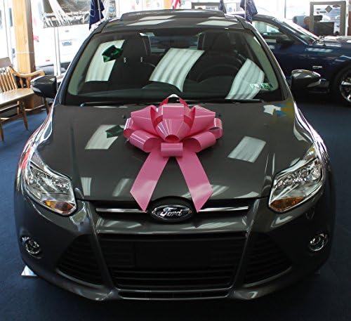 22" Big Magnetic Car Bow - Made in USA (Pink)