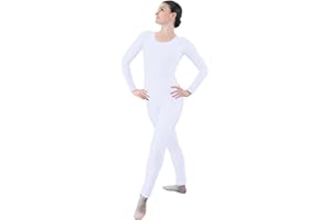 Danzcue Womens Long Sleeve Unitard Bodysuit Dancewear