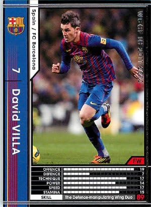 Amazon Wccf 11 12 Fcバルセロナ 黒 304 ダビド ビジャ トレカ 通販