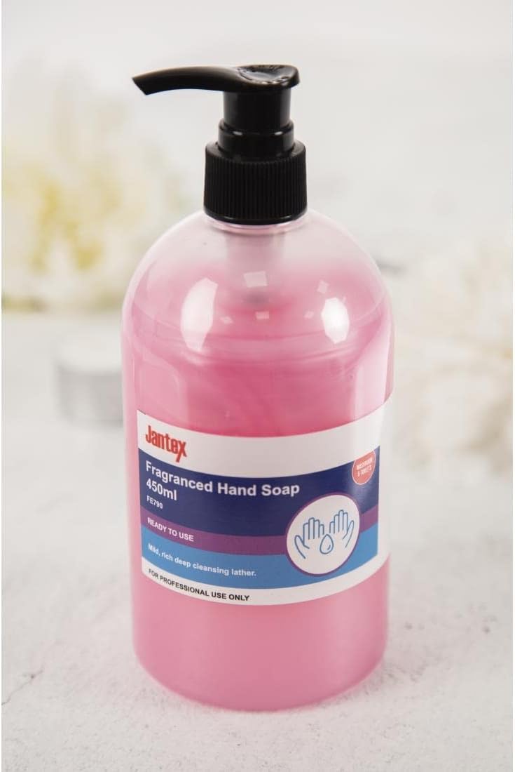 Jantex RTU Pink Pearl Fragranced Hand Soap 450ml Mild Universal Cleanser
