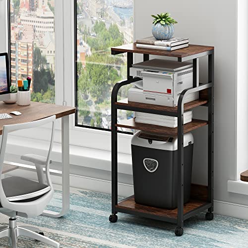 Fannova 4 Tier Printer Stand with Adjustable Storage Shelf, Large Tall