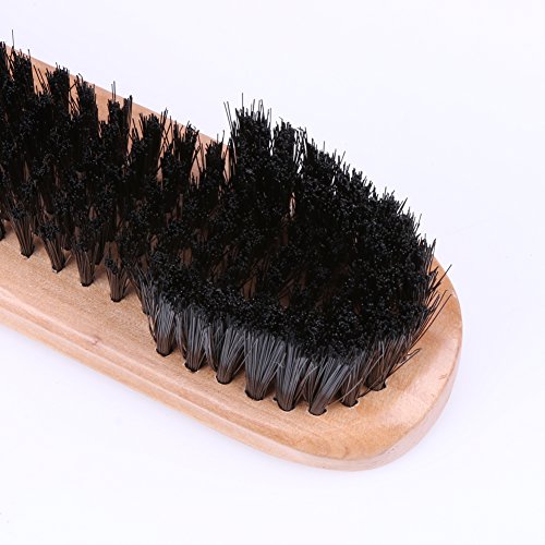 ttnight 1 Pair Wooden Rail Brush + Felt Brush Cleaner Billiard Snooker Pool Table Tool