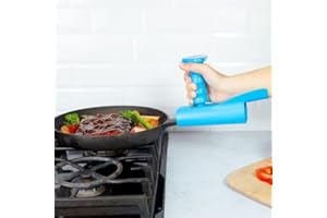 Pan Buddy™- Vertical Attachment for Pan Handle- Adds Leverage and Support- Makes Lifting Heavy Cookware Easier! (Blue)