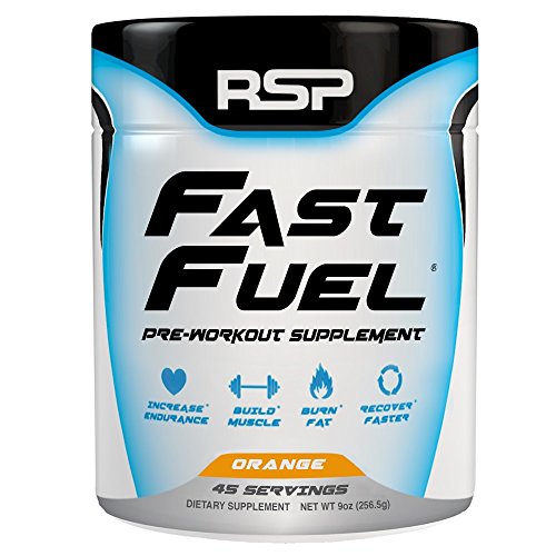 RSP Nutrition Fast Fuel Supplement, Orange, 256.5 Gram