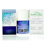 BEST Night Moisturizer for Face & Neck -Deeply Hydrates, Fights Wrinkles, Smooth Skin, Fights Acne. With Matrixyl 3000, 5% Niacinamide, Vitamin C & E, Argan Oil, Rosehip Seed Oil -Phytosil 1 oz