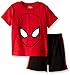 Marvel Baby Boys' Spiderman Mesh Short Set with T-Shirt Shirt, Red, 12 Months