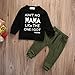 Baby Kids Toddler Boy Printed Tops Pants Leggings Outfits Clothes Set 0-3 Y (2-3 Years, Black)
