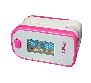 Medical tasa comprobador, detector de oxígeno dedo oxímetro de pulso, hogar, familia Monitor (verde, azul, rosa, naranja, 57 * 31 * 30,5 mm, sin batería), ...