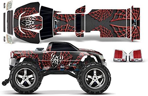 Designer Decal for Traxxas T-Maxx 3.3 1/10 (#4907) AMRRACING RC Kit - Widow Maker - Red/Black