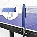 TUSY 98% Preassembled Multi-Use midsize Compact Table Tennis Table Outdoor/Indoor with a Scaled Down Size for Easy Storage