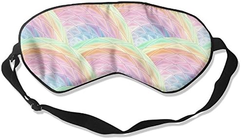 XIELIAN Rainbow Color Adjustable Strap Silk Sleep Mask Blindfold Eye Cover