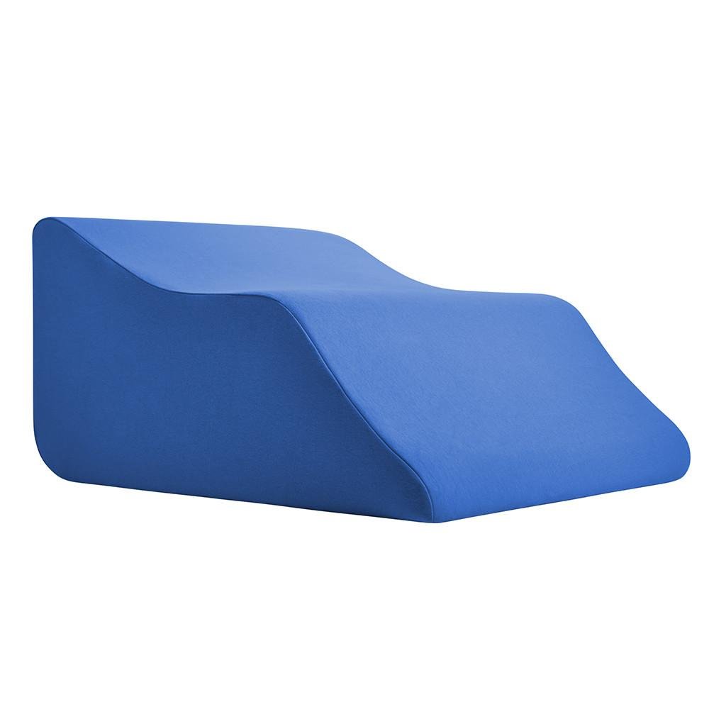 Lounge Doctor Elevating Leg Rest Pillow Wedge Foam w Blue Cover Large