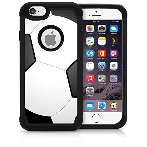 CorpCase iPhone 6 Case / iPhone 6S 4.7 Inch Case - Soccer / Hybrid Unique Case With Great Protection