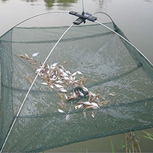 IRISMARU Fishing Foldable Mesh Baits Trap Umbrella Cast Dip Net Crab Shrimp