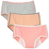 YOYI FASHION Women Breathable Cotton Leakproof Menstrual Period Briefs Panties Multi Pack US Size XXS-XXL/9