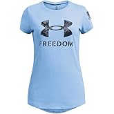 Under Armour Girls Freedom Print Short Sleeve T Shirt
