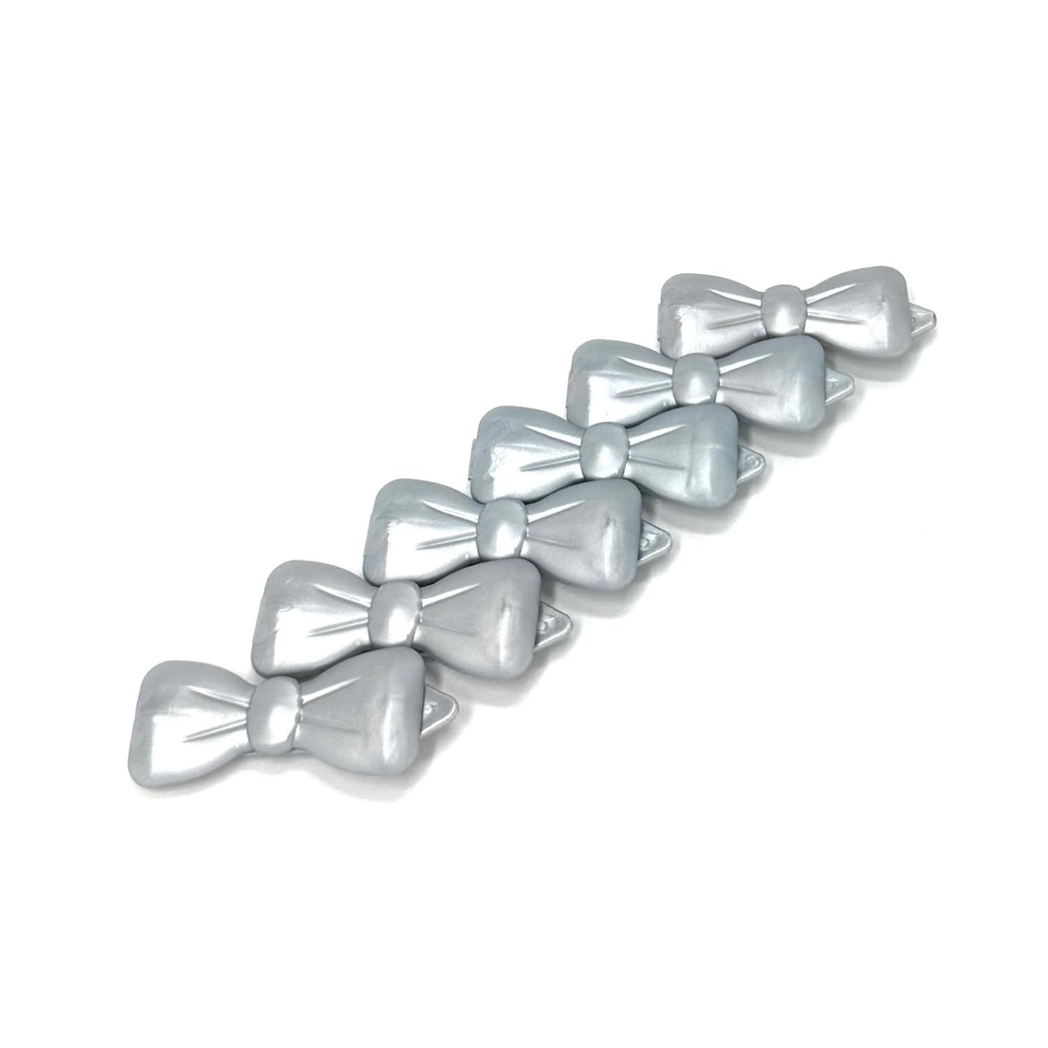 Dog Hair Barrette (Pack of 6) New Silver