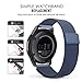 MoKo Gear S3 Watch Band, Milanese Loop Stainless Steel Mesh Smart Watch Strap for Samsung Gear S3 Frontier / S3 Classic/Galaxy Watch 46mm / Moto 360 2nd Gen 46mm Smartwatch, Blue