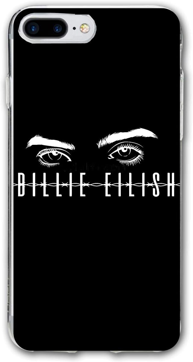 Billie Eilish TPU Cover Case, Shock Absorption,for IPhone6/6s/7/8,iPhone 6/6s/7/8 Plus -Black Clear