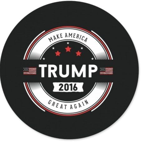 Donald Trump Drink Coasters - Black Vinyl - Set of 4