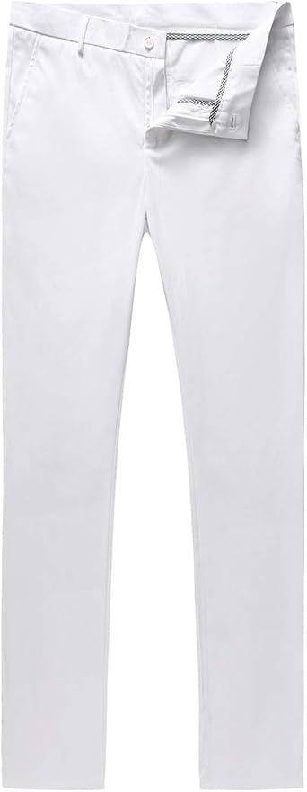 mens skinny white dress pants