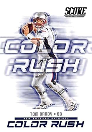 Amazon.com: 2018 Score Color Rush #1 Tom Brady New England ...