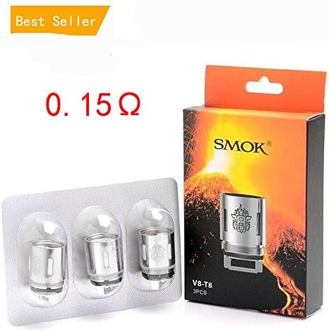 3pcs Authentic SḾOK TḞṼ8 TanḰ Ḉoils Ṽ8T8 0.15 ohḿ Ḉoils