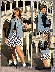 Chainscroll Denim Jean Vest for Women Classic