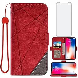Compatible with iPhone Xs X 10 10s Wallet Case and