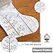HAUMENLY Luxury Silver Christmas Stocking, Shiny Sequin Tree Pattern, Xmas Sock Present Stuffer, Holiday Decoration for Home