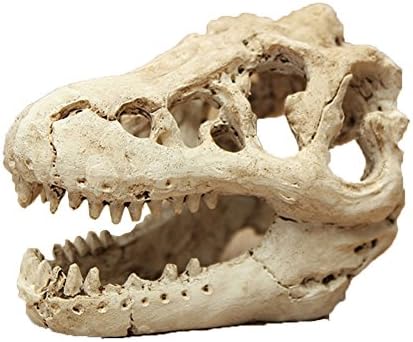 Wonderliy Aquarium Fish Tank Decoration Ornament Resin Emulational Skelecton Head Bone Skull Accessories