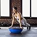 Best Choice Products Half Ball Balance Trainer Yoga Exercise Fitness Platform for Stability, Core Workout, Training w/ 2 Resistance Bands, Pump - Blue