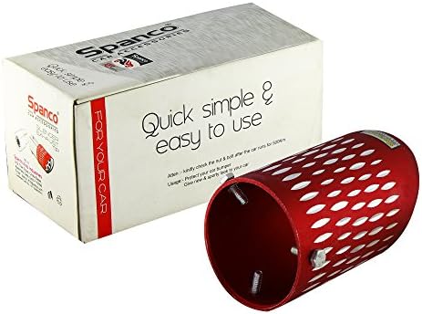 Spanco Car exhaust Tail Muffler Tip Silencer Pipe Round 45mm to 80mm Fit Pipe Diameter - Made in India