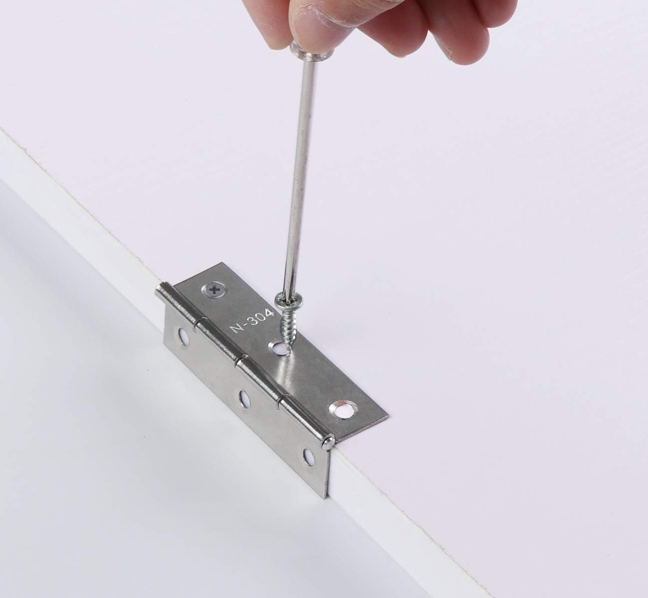 Anstore 2.6'' Folding Hinges, 10pcs 66mm Stainless Steel Door Hinges - Image 5