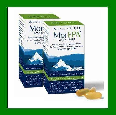 2 X Morepa Smart Fats 60 Softgels Orange Omega 3 Fish
