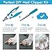 Sharp Dog Nail Clippers Trimmers with Quick Sensor, Pet Nail Clippers with Safety Guard for Small Large Dogs and Cats, Dog Nail Trimmer for Thick Nails with Free Nail File & Dog Toothbrushes (Blue)