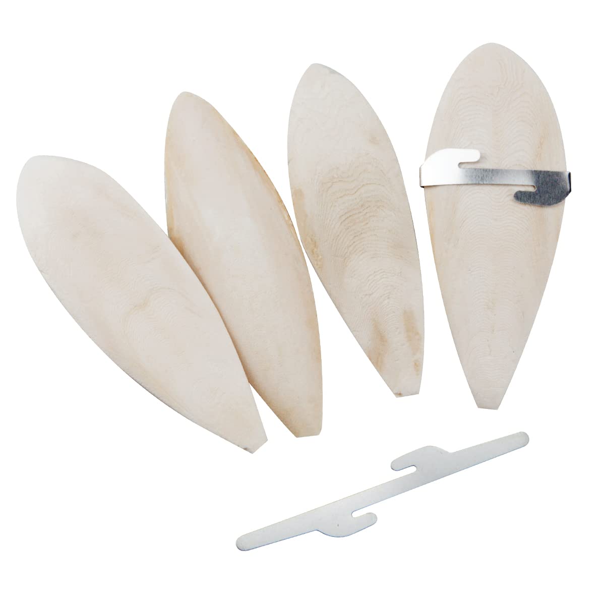 4 PCS Cuttlefish Bone(12-13cm), Birds Parrots Chewing Toys with 2 Pcs Metal Holder Natural Cuttlefish Bone Bird Pet Molar Toy for Parrots Cage Birds Reptiles Tortoises Snails