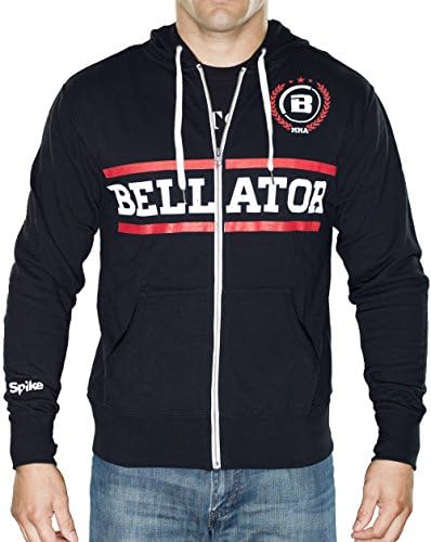 Bellator MMA Unisex Lightweight Zip-up Hoodie Large Black