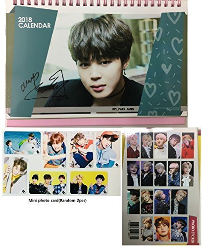 BTS calendar 2018-2019 with Mini photo card and Stickers (JIMIN)