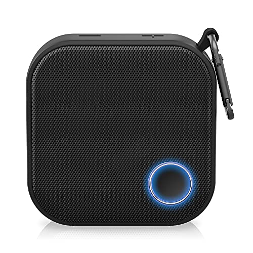 Brookstone Big Blue Go Compact Wireless Bluetooth Speaker, IPX7 Water