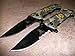 2x 2 Rogue River Tactical Knives US Marine Corps Don't Tread On Me Spring Assisted Rescue Pocket Knife Digital Camo Drop Point Blade Gadsden Flag Patriot Military Great Gift
