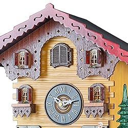 TIMEGEAR Cuckoo Wall Clock with Quartz Movement and