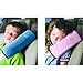 Car Seat Safety Belt Protect Shoulder Pad Cover Adjust Vehicle Seat Belt Harness Cushion Headrest Neck Head Support Pillow For Kids Children Baby Adult Drivers (Red)