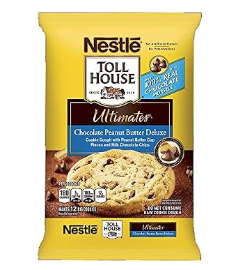Nestle toll house, ultimates cookie dough, chocolate Peanut Butter de luxe (050000009220)