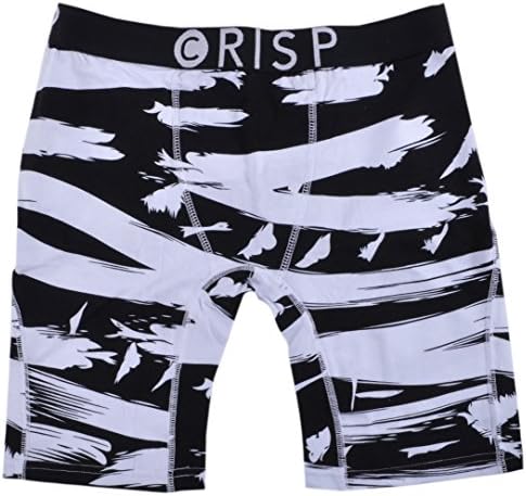 Mens Crisp Boxers Paint Scratch Underwear Briefs Black Small