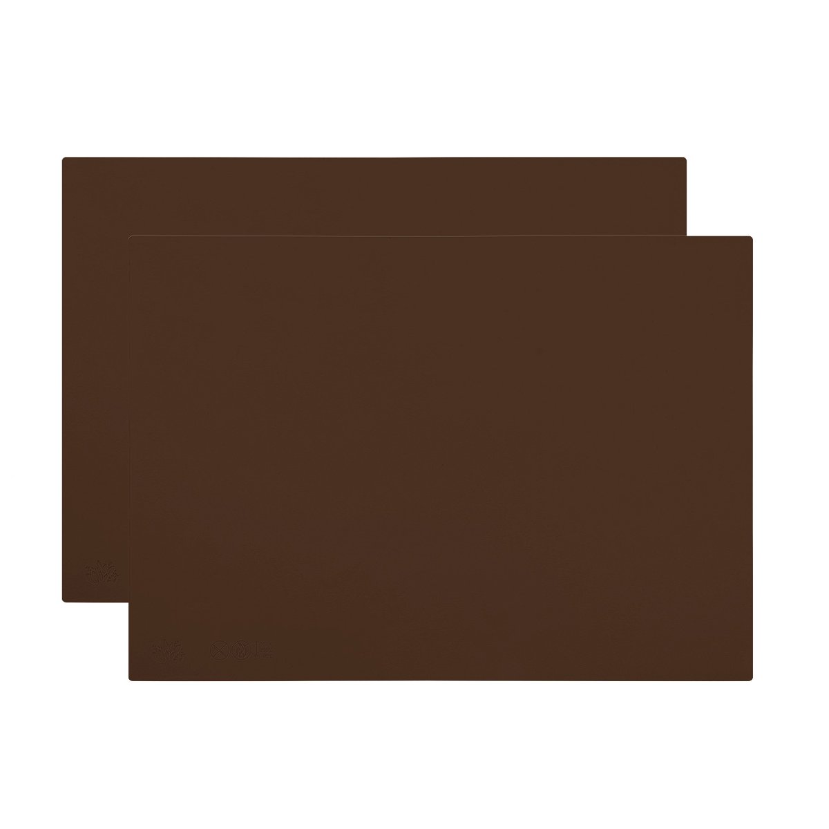 JingU Silicone Waterproof Baking Mat, Non Stick Placemat, Hot Mat, Tablemat, Silicone Bake Ware, Soft Silicone Mat Placemats Place Mats Table Mat Meal Mat for Baby Kids Children (40x30cm) (Coffee, 2)