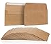 100 Pack, Size A4 Brown Kraft Paper Envelopes Self Sealing Adhesive Stationery For General, Office, Home Use - Tan - Set of 100 - 4.25 x 6.25 Inches