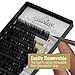 LASHVIEW Silk 0.15 Thickness Eyelash Extensions C curl 10mm Professional Salon Use Natural Semi Permanent EyeLashes Pure Korean Eyelashes Individual Building False Eyelashes Extensions